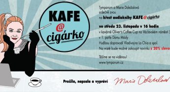 Novotou voniacu audioknihu KAFE A CIGÁRKO, ktorú prežila, napísala i rozpráva MARIA DOLEŽALOVÁ, pokrstí 23. novembra v Prahe.