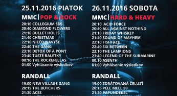 SLOVENSKÁ HUDBA NEVYMIERA, PRÍĎ VYBRAŤ VÍŤAZOV ROCKOVEJ MATURITY 2016!