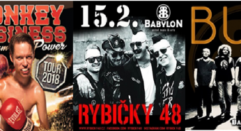 Česko-slovenské hudobné priateľstvo sa v Babylone bude oslavovať aj v roku 2019. Na začiatok prídu Monkey Business, Rybičky 48 a Buty!
