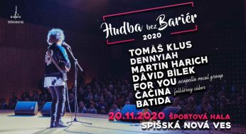 Na benefičnej akcii Hudba bez bariér v Spišskej Novej Vsi vystúpi po prvýkrát spevák Tomáš Klus!